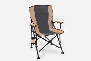 kemping szék, összecsukható, kényelmes kulacstartóval