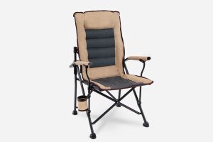 kemping szék, kényelmes steppelt szellőző kárpittal