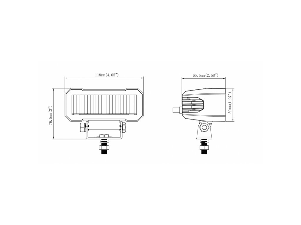 led 20+4 watt ragasztott üveggel távolsági fény
