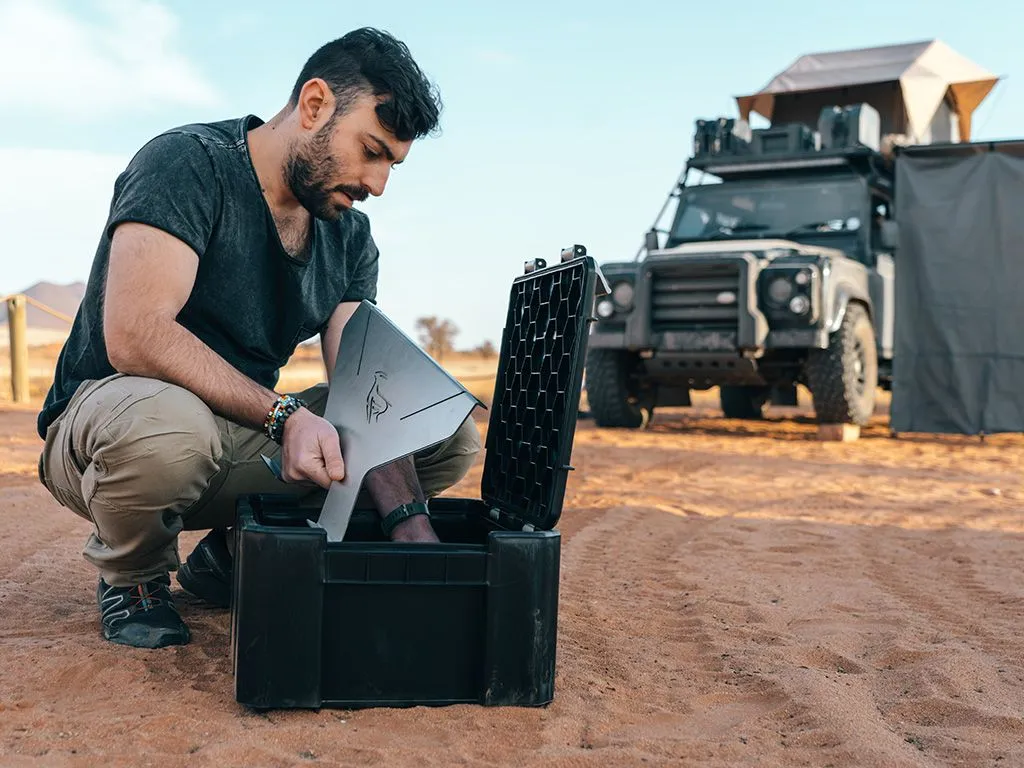 Kemping BBQ_Tűzrakóhely és Wolf Pack Pro tároló készlet